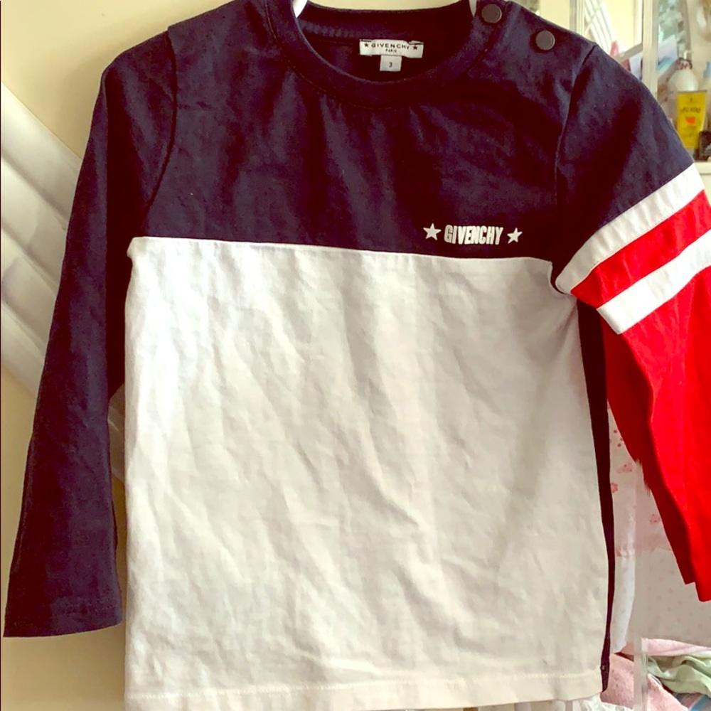 Children givenchy long sleeve shirt size 3